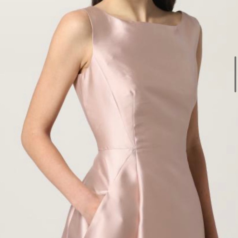 Alberta Ferretti, Mikado Long Dress, IT44, ROSA